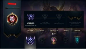 conta diamante 3 excelente para main irelias! - League of Legends LOL