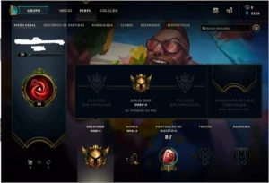 Conta league of legends ouro LOL