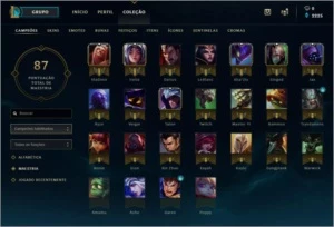 Conta league of legends ouro LOL