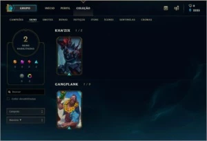 Conta league of legends ouro LOL