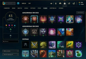 Unranked com 31 Champs e 6 Skins - League of Legends LOL