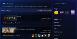 Conta Steam mais de 11 anos com GTA V e 3 mil horas de DOTA