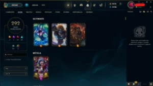 Conta League Of Legends + de 10 anos (Full Acesso) 292 Skins LOL