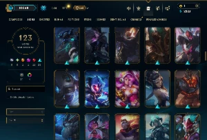 Bronze 1 com TODOS os Champs e 123 Skins ( JG / SUP / ADC ) - League of Legends LOL