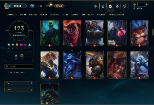Bronze 1 com TODOS os Champs e 123 Skins ( JG / SUP / ADC ) - League of Legends LOL