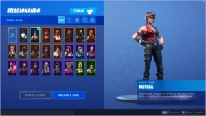 Conta Fortnite com salve o mundo e skins