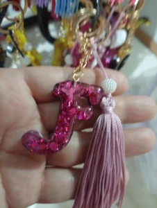 Chaveiro letras do alfabeto - Artesanato e Personalizados