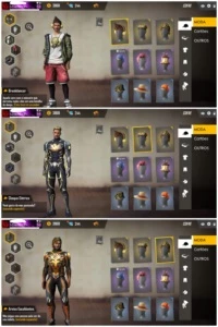Conta diamante 4 gemada - Free Fire