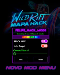 Map Hack WildRift Patch 6.0/100% Atualizado! Anti-Ban ATIVO - League of Legends: Wild Rift LOL WR