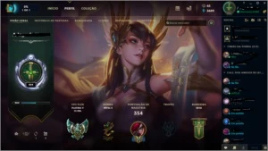 Conta League Of Legends Gold/plat Flex 76 Skins 107 Champz LOL