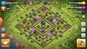 conta clash of clans cv9