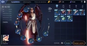 CONTA MIR4 LVL 55 COM 59K DE PODER