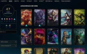 Lol Esmeralda, 47 Skins, Skins Lendárias, 25K Ea, Lvl 50 - League of Legends