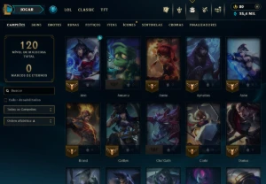 Lol Esmeralda, 47 Skins, Skins Lendárias, 25K Ea, Lvl 50 - League of Legends