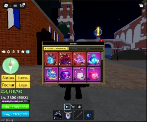 Conta no Roblox Blox Fruits PC LEV 2600