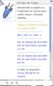 Conta Ragnarok LATAM Sicario 130/35 - Ragnarok Online