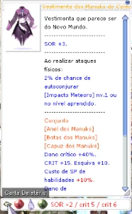 Conta Ragnarok LATAM Sicario 130/35 - Ragnarok Online