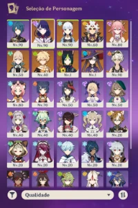 Genshin Impact AR55 com Ayaka, Shogun, Yae Miko, Itto, etc.
