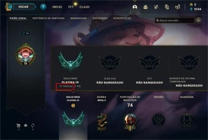 CONTA SMURF DANDO QUEUE COM MESTRE + SKINS LENDÁRIAS - League of Legends LOL