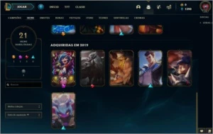V > Atual GOLD4 MD5 com 21skins e 53champs(Plat4 na passada) - League of Legends LOL
