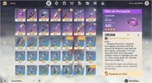 Genshin Impact Ar43 Klee + Qiqi + Jean  com 48 Resinas