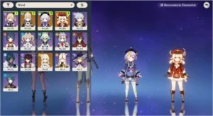 Genshin Impact Ar43 Klee + Qiqi + Jean  com 48 Resinas