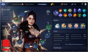 Maga lvl 73 81k de power, 1 pet epico + 1 escama epica - MIR4