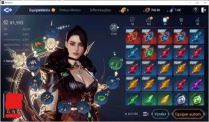 Maga lvl 73 81k de power, 1 pet epico + 1 escama epica - MIR4