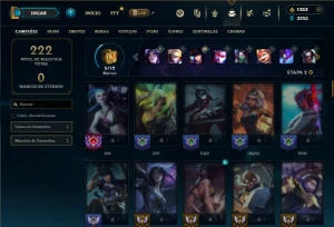 Mestre com 85 Champs e 51 Skins + 1350 RP - League of Legends LOL