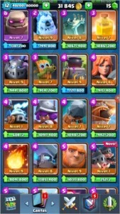 Conta 12 com troca de nick e transfiro para supercell id - Clash Royale