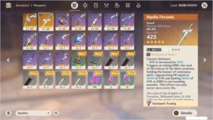 AR32 KEQING + VENTI + KLEE + 2 ARMAS 5* - Genshin Impact