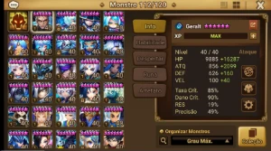 Conta Giana Summoners War LD Ultralate game