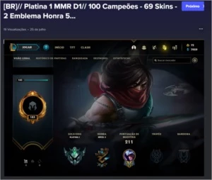 😈 [BR&LAS] 😈 3 Contas (2 BR/1LAS) - League of Legends LOL