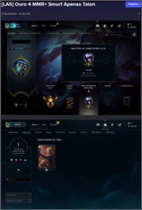 😈 [BR&LAS] 😈 3 Contas (2 BR/1LAS) - League of Legends LOL