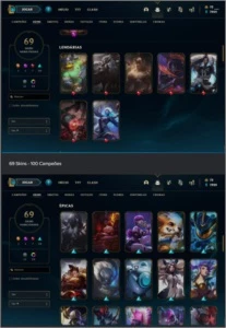 😈 [BR&LAS] 😈 3 Contas (2 BR/1LAS) - League of Legends LOL