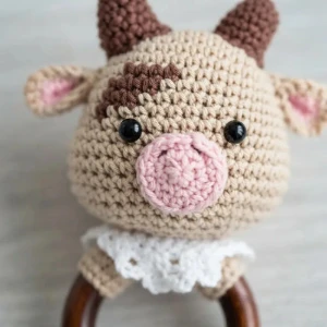 Chocalho Boizinho Amigurumi - Artesanato e Personalizados