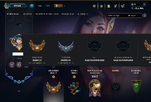 Ouro 2 com 40 Champs e 12 Skins - League of Legends LOL