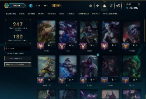 Ouro 2 com 40 Champs e 12 Skins - League of Legends LOL