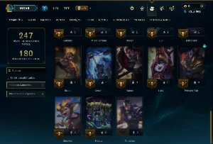 Ouro 2 com 40 Champs e 12 Skins - League of Legends LOL
