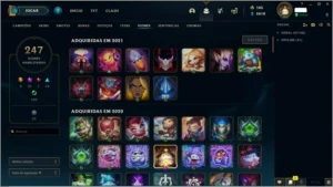CONTA LOL 137 SKINS DIAMANTE 3, TODOS CAMPEÕES - League of Legends