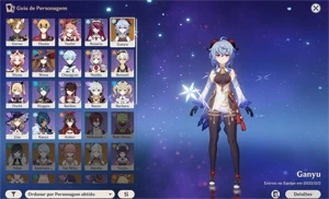conta genshin com ganyu+mona muito a explorar - Genshin Impact