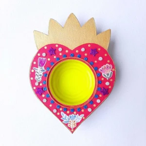Relicário Mexicano Rosa - Artesanato e Personalizados