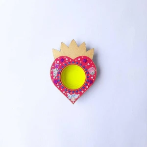 Relicário Mexicano Rosa - Artesanato e Personalizados