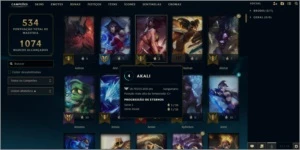 Conta lol 2016 452 Skin Todos os Champs - League of Legends