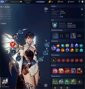 Conta Mir4 Elementalist Lvl 83 116k power, armadura épica 7+