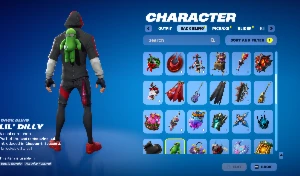 Fortnite com ikonik, renegade e muitas outras skins
