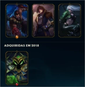 conta league of legends gold 3 (duas skins ultimate) LOL