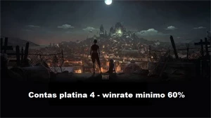 Contas Platina 4 60% winrate - League of Legends LOL