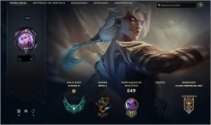 CONTA PLATINA 2 - League of Legends LOL