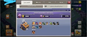 CV 13 Heróis Upados +Gemas 6 Construtor - Clash of Clans